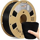 OVERTURE TPU High Speed Filament 1.75mm Flexible Roll, 95A Soft 3D Printer Filament, 1kg Spool (2.2 lbs), Fit Most FDM Printer (HS TPU Black)