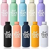 Bokon 10 Pcs Employee Appreciation Gifts Thank You Water Bottle Bulk 17 oz Stainless Steel Frosted Inspirational Team Bottle with Box for Coworker Teacher Nurse Staff Christmas Gifts