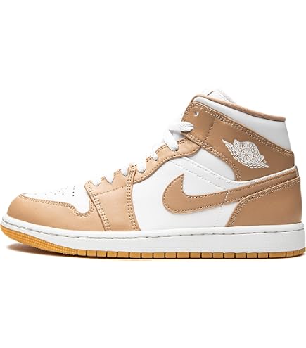 Amazon.com | Jordan Mens Air 1 Mid 554724 271 Tan/Gum - Size 10