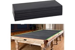 Leyndo 8 ft/7 ft Pool Table Insert for Table Conversion Topper Dining/Game Foam Billiard Pool Convertible Cover Mat Waterproof and Foldable, Black