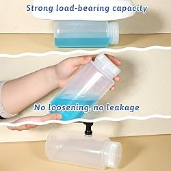2 Pcs 16oz/500ml Plastic Sample Bottles Wide Mouth