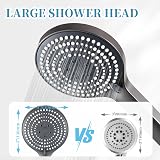 OFFO Shower Head and Hose 1.5m 6 Modes Brushed Black Chrome view 4