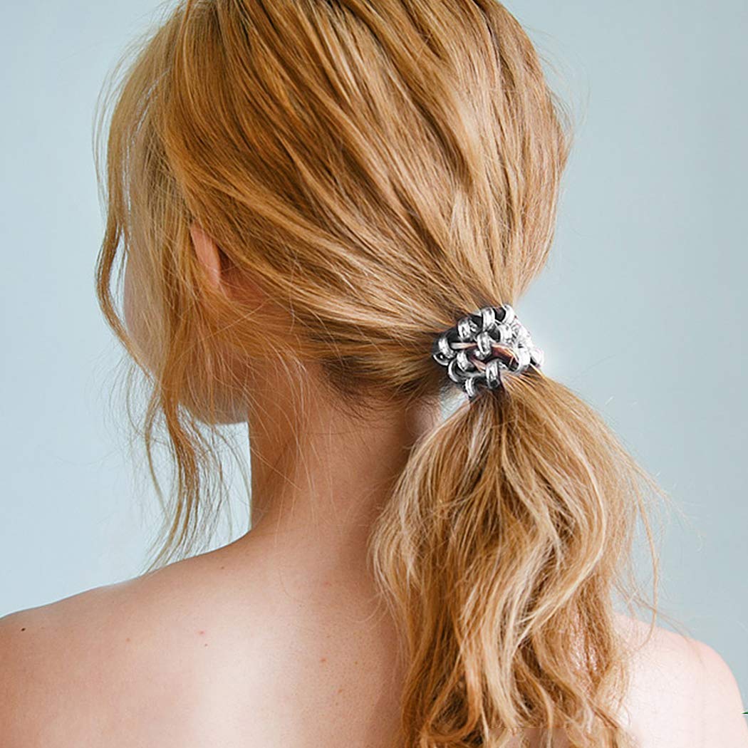 40PCS Spiral Hair Ties, Coil Hair Ties, Phone Cord Hair Ties, Hair Coils Ponytail Holder Hair Accessories for Women Girl