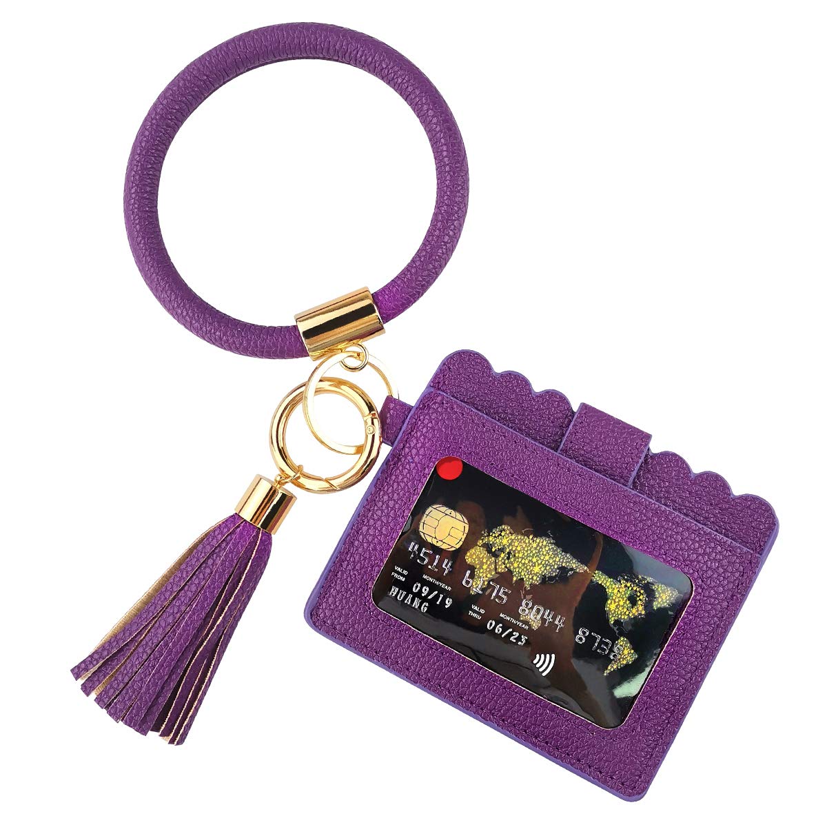 Upgrade Wristlet Bracelet Keychain ID Card Holder