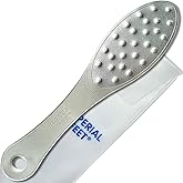 Stainless Steel Foot Scraper | Professional Double-Sided Foot File Callus Remover for Feet | Foot Rasp Scrubber for Wet Or Dry Skin | Easy to Clean Pedicure Tool, Heel Grater for Feet