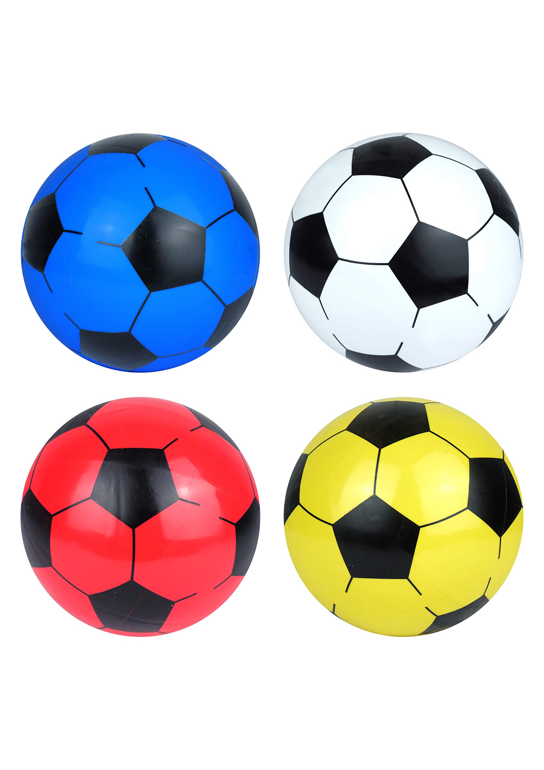Uninflated Plastic Football 22.5cm, colour varies, one supplied