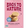 Back to Nature Golden Creme Sandwich Cookies - Dairy Free, Non-GMO, Made with Wheat Flour, Delicious & Quality Snacks, 8.25 Ounce