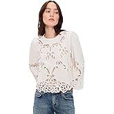 THE GREAT. Women's The Picnic Top, Cream, XS