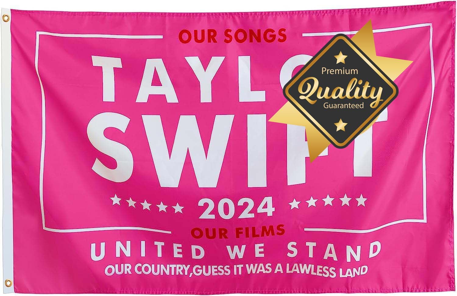 Tapestries - Pink Taylor 2024 Flag Music Flag 3x5 Ft For Room College Dorm Bedroom Wall Tapestry Decor - Indoor And Outdoor Swift Concert Banner