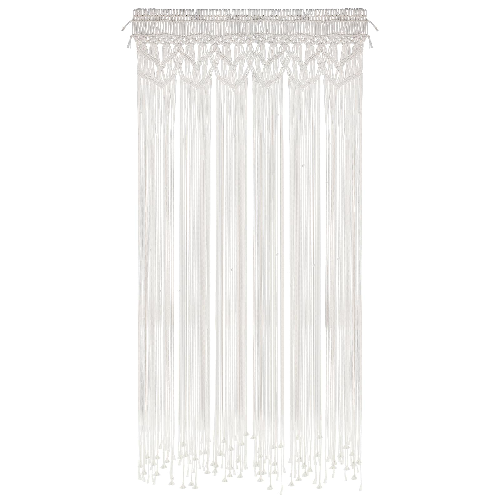 lalago Macrame Wall Hanging, Woven Tapestry, Boho Curtain, Door Curtain, Boho Decoration, Wall Decoration, Tapestry for Room, Background Decoration (90 x 180 cm)