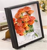 GSHUR 3D Shadow Box 22x22cm Deep Frame 5cm Depth Black MDF view 1