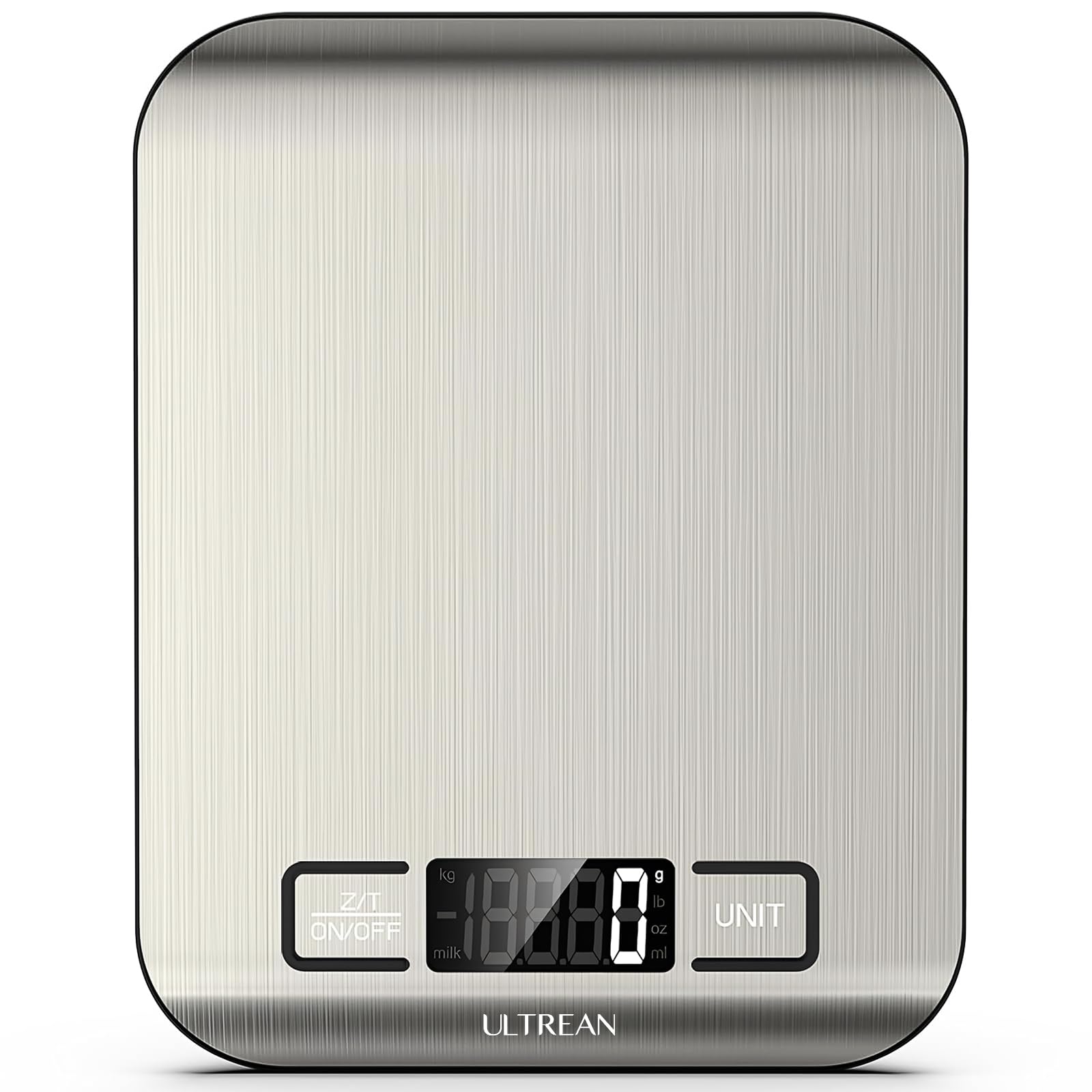 Photo 1 of Ultrean Food Scale, 33lb Digital Kitchen Scale for Food Ounces Grams, 304 Stainless Steel, Type-C Charging and Batteries, Perfect for Meal Prep, Cooking, and Baking