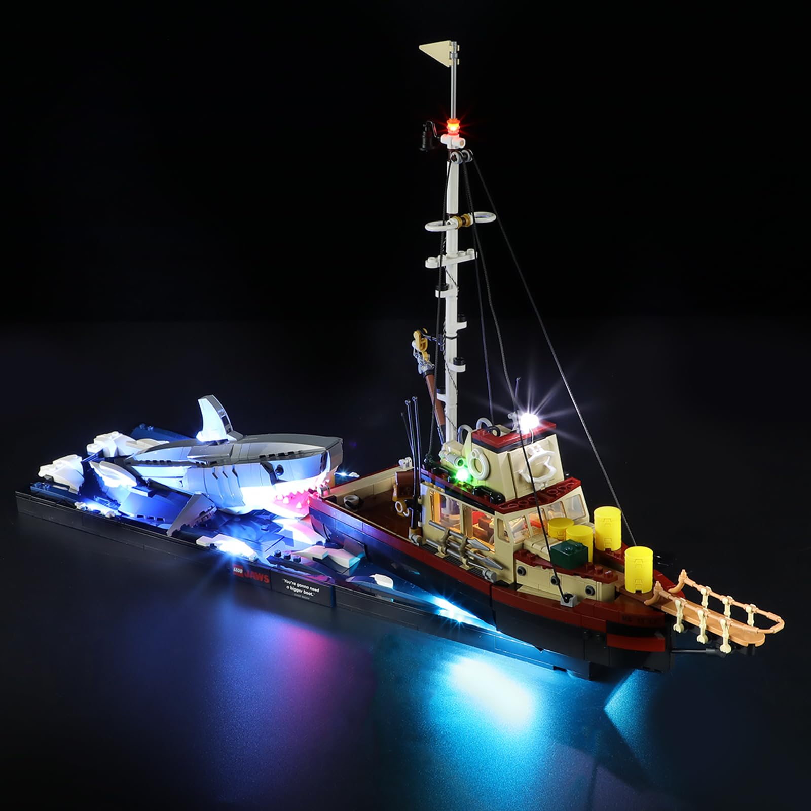 BRIKSMAX Light Kit for Jaws - LED Lighting Compatible with Lego Ideas 21350 Building Set โ image 1