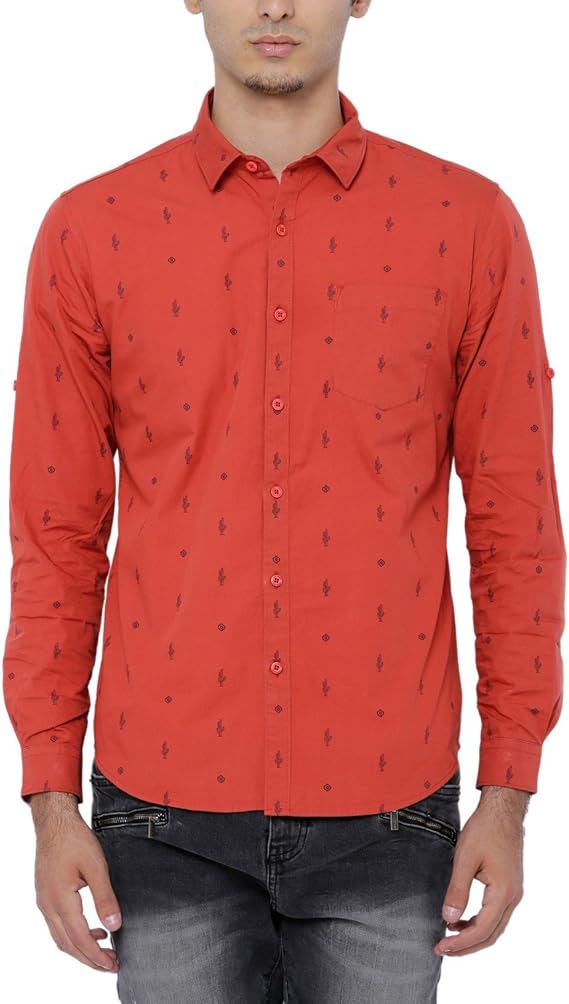 Buy Highlander Men's Casual Shirt (13110001505335_HLSH009202_XLarge