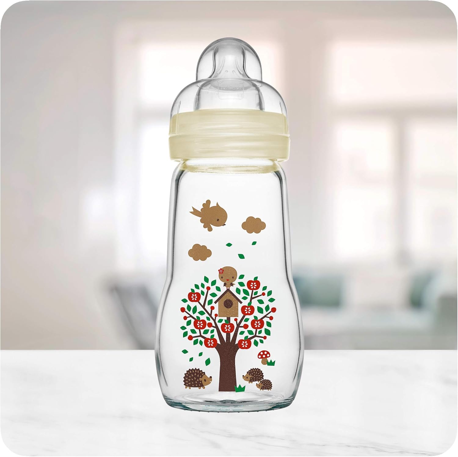 mam feel good glass bottle 260ml