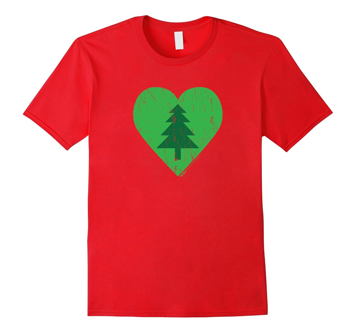 Vintage Love Christmas Tree Heart T Shirt-ANZ