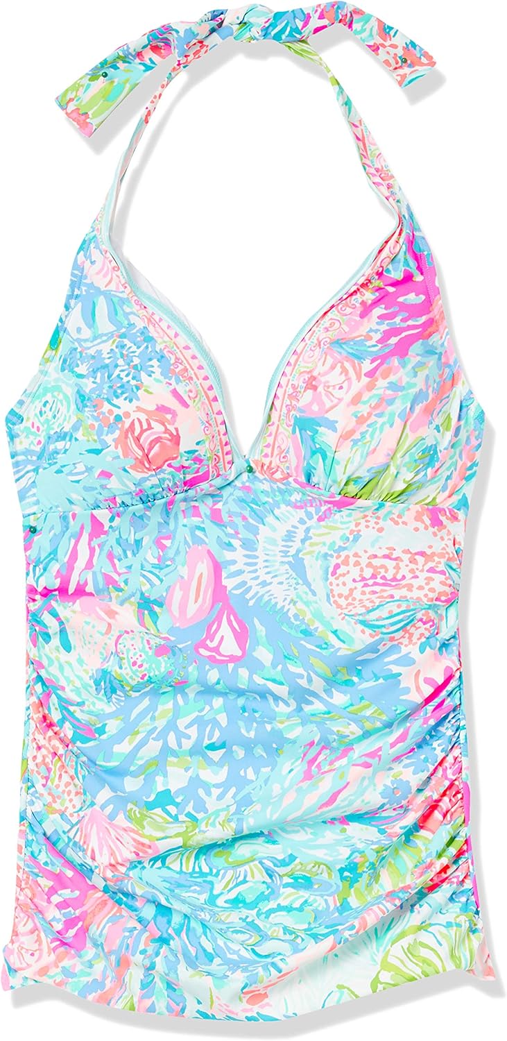 Lilly Pulitzer Bliss Halter Tankini Multi Fished My Wish Engineered 0 Clothing