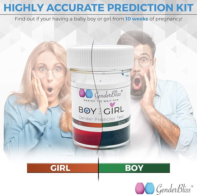 Amazon 性別予測 Gender Predictors 男の子か女の子 胎児性別判定キット Gender Prediction Test Kit マタニティキーホルダー ベビー マタニティ 通販
