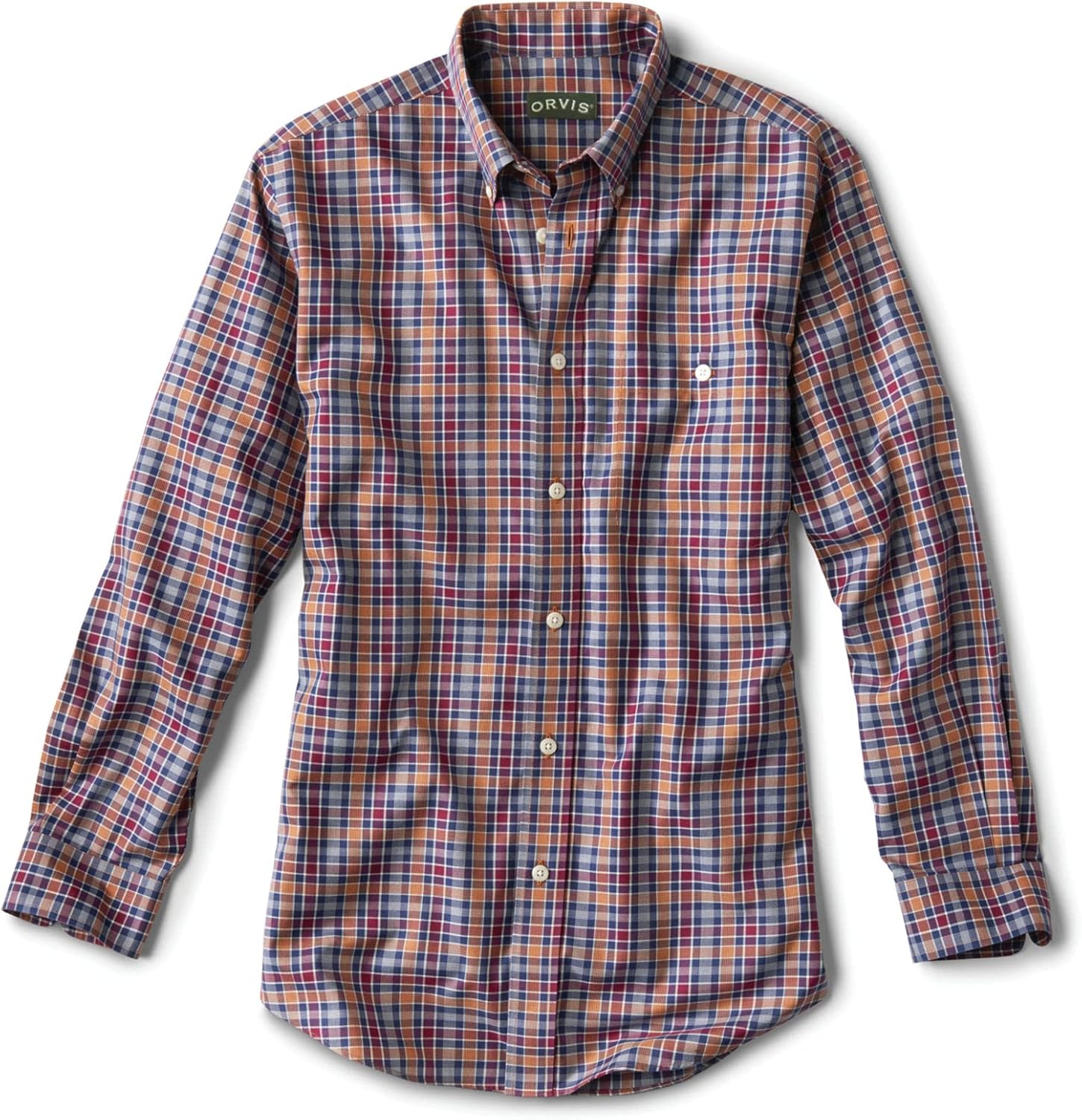 Orvis Men's WrinkleFree Stretch LongSleeved Shirt Trim Fit