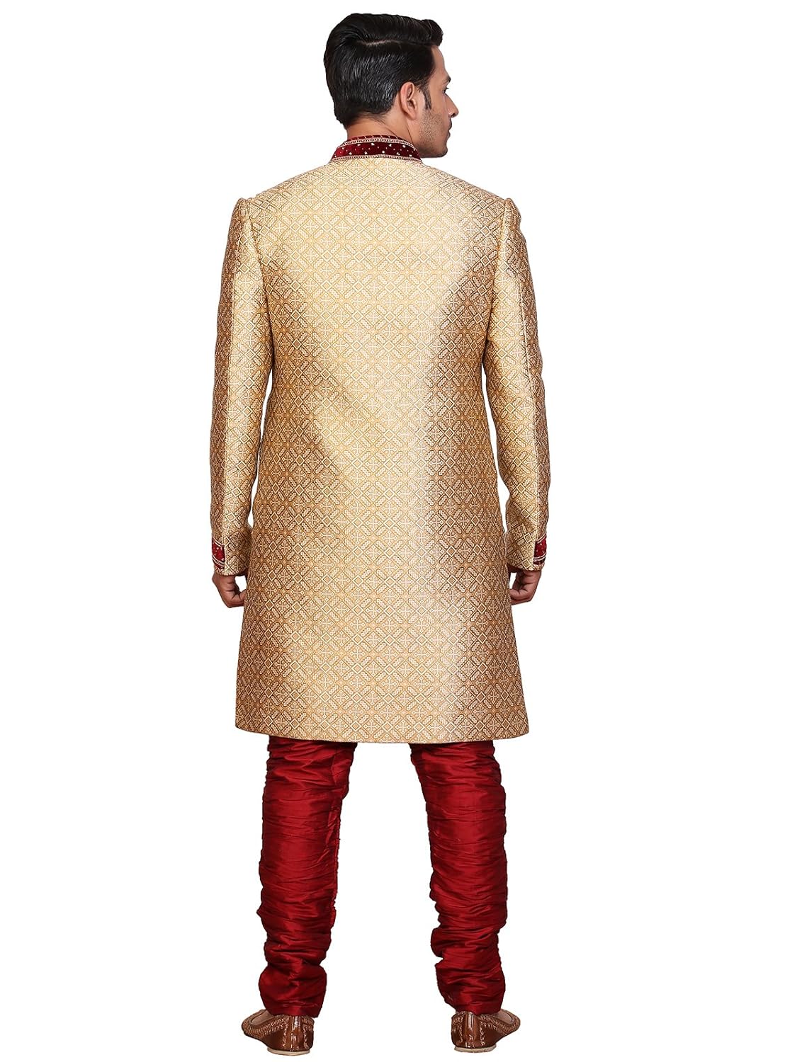 a.b.c. garmentsgolden sherwani for mens