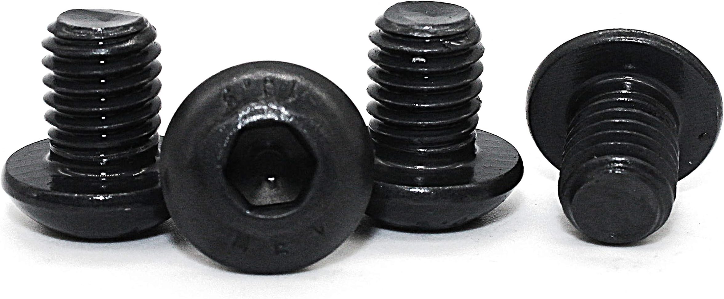 (Pkg of 100) M6-1.0 x 8mm Black Oxide Finish Alloy Steel Button Socket Cap Screw ISO 7380 Hex Drive Class 10.9,by FullerKreg