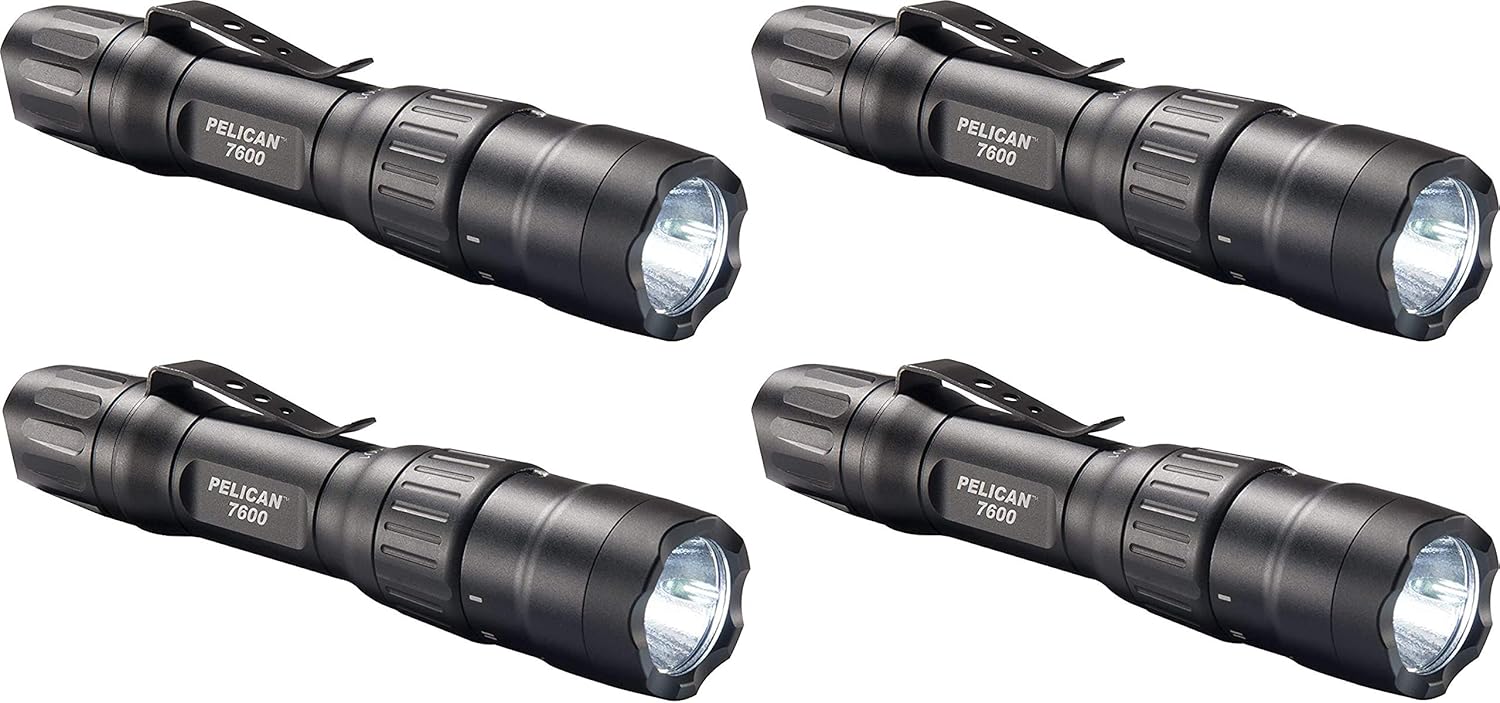 Pelican 7600 Rechargeable Tactical Flashlight (Black): Sports & Outdoors