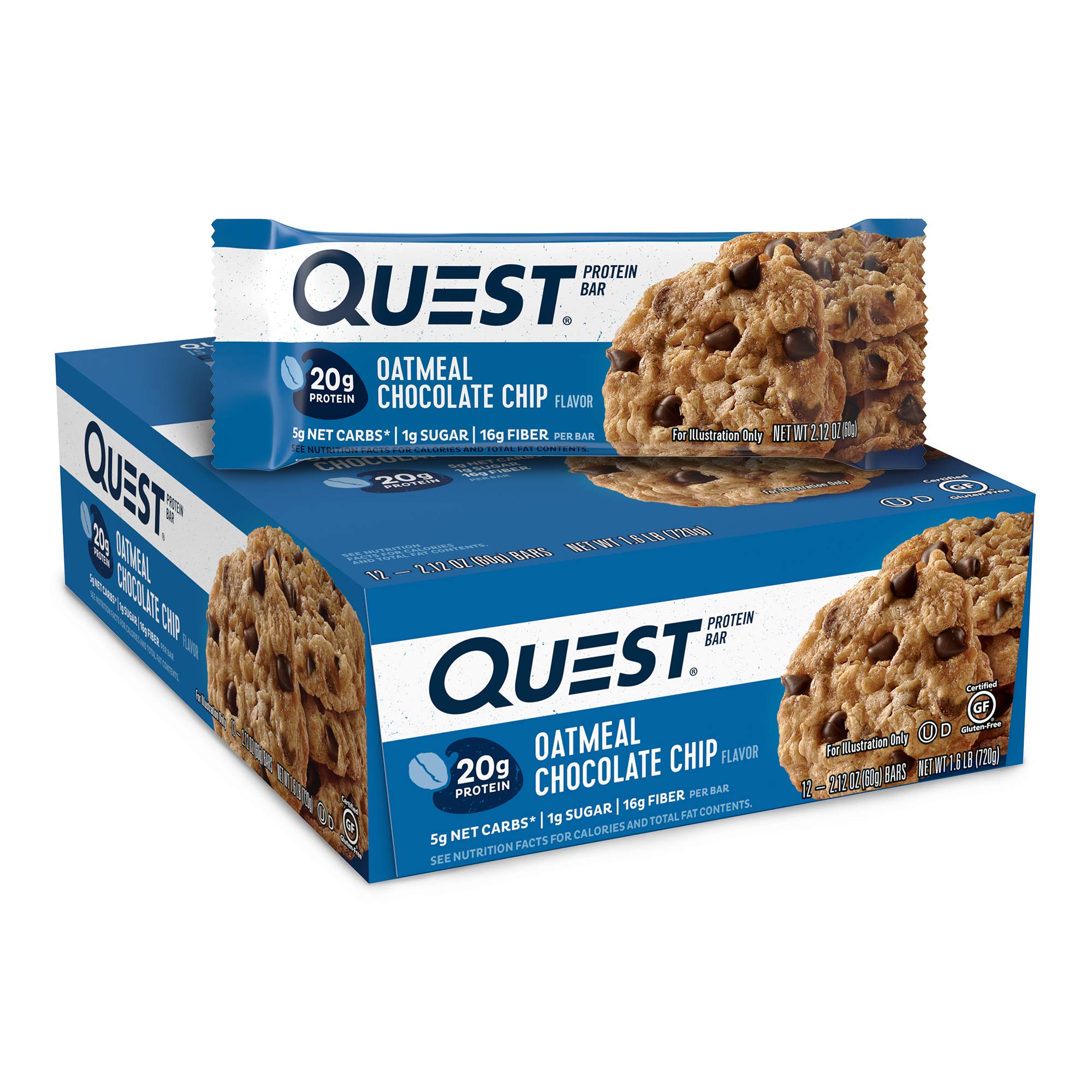 Quest Nutrition High Protein, Low Carb, Gluten Free, Keto Friendly, 12