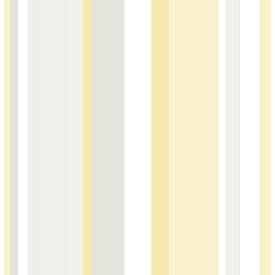 Wall Pops NU1403 Yellow Awning Stripe Peel and Stick Wallpaper