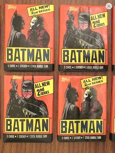 Artist Trading Cards 4 1989 Vintage Topps Batman Movie Wax Packs Trading Cards Stickers Series 1 2 Art Collectibles