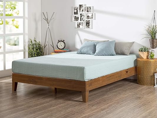 Zinus Alexia 12-Inch Deluxe Wood Platform Bed, Rustic Pine, Twin