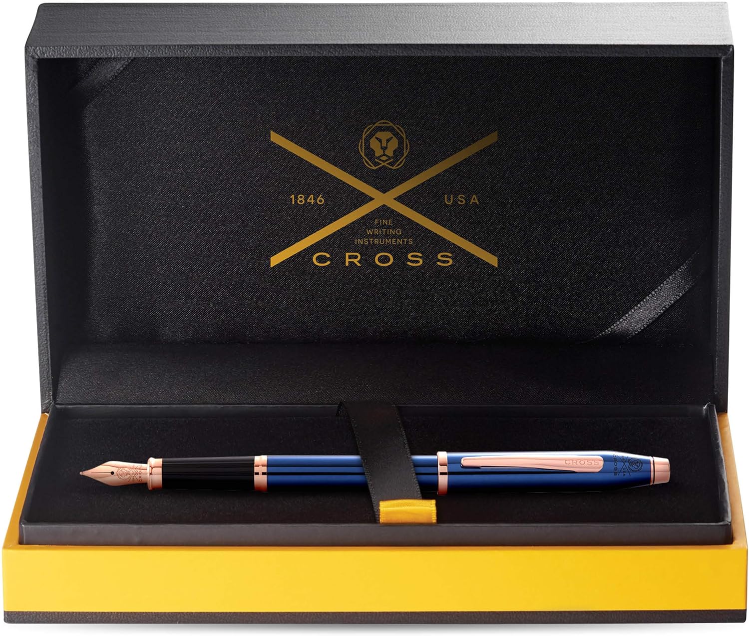 CROSS Century II Translucent Cobalt Blue Lacquer - Fine Nib Fountain Pen, AT0086-138FF - Image 4