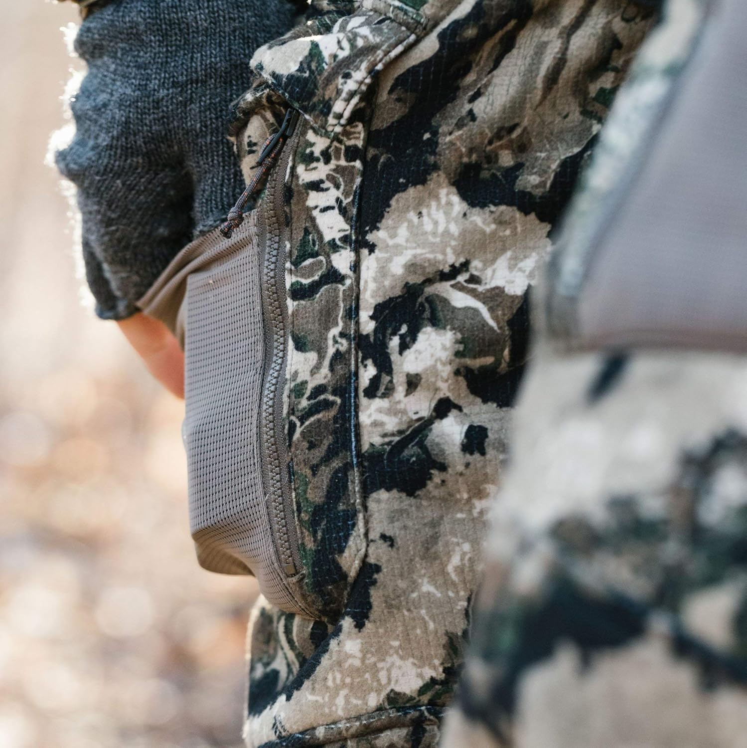Nomad Mens Scrape Bib | Water & Wind-Resistant Insulated Performance Camo Hunting Bib: Clothing