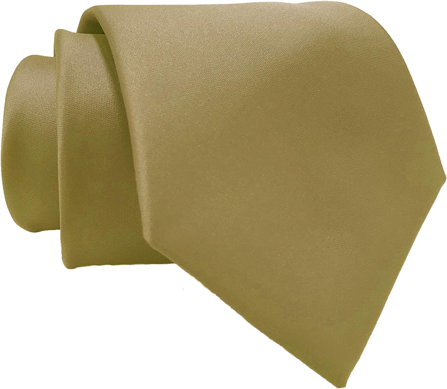 TD GARMENTS Solid Satin Pure Color Tie Handmade Mens Necktie & Pocket Square + Giftbox