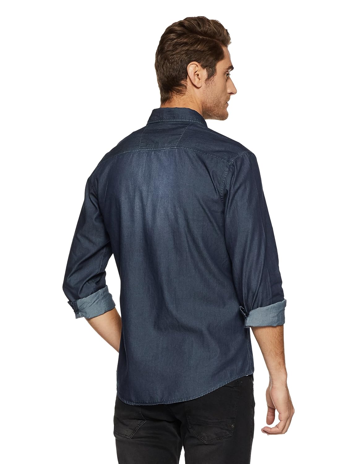 diverse men's solid slim fit casual shirt