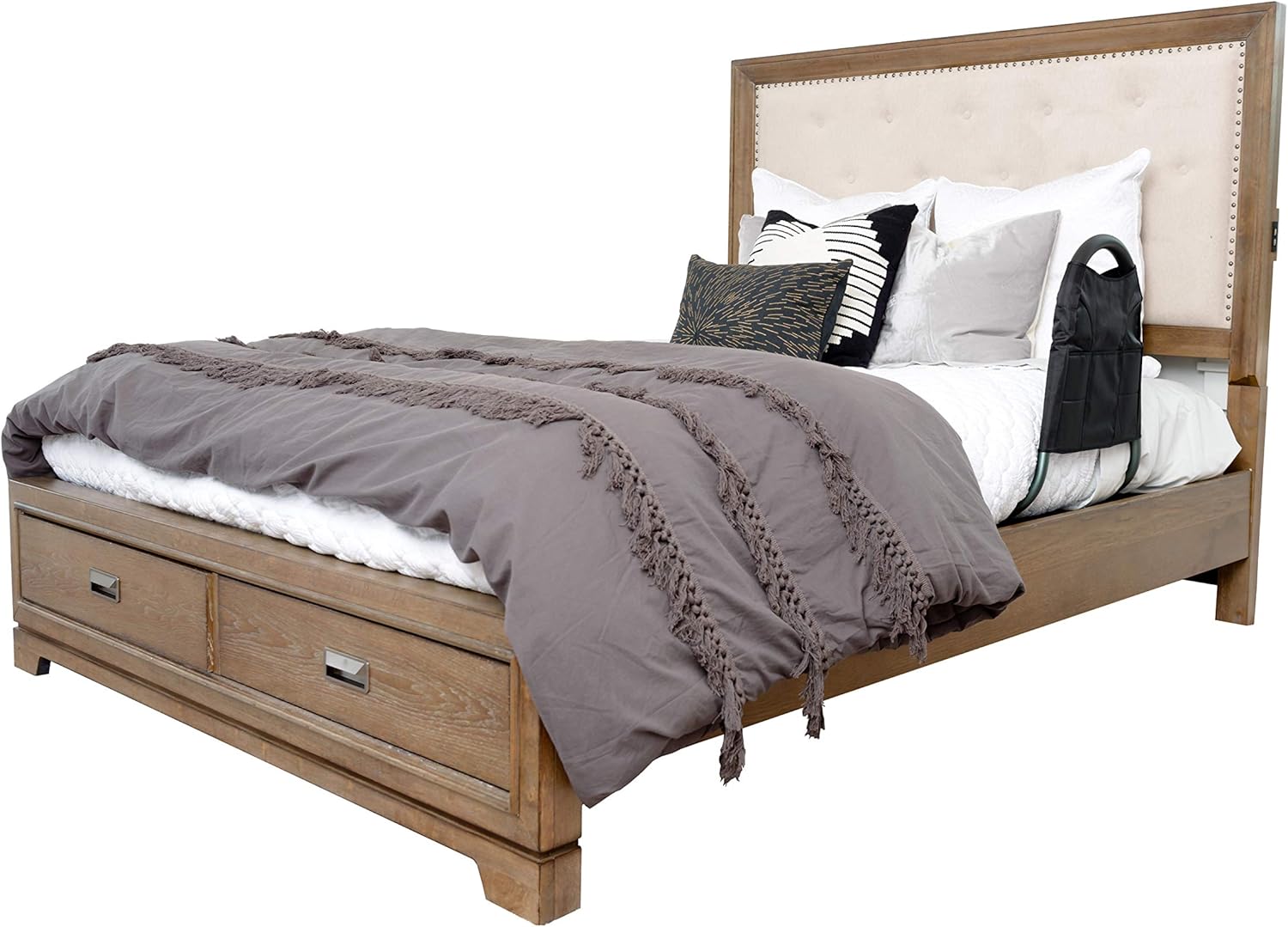 Able Life Bedside Mighty Rail, Travel Bed Rail and Assist Bar for Seniors with Organizer Pouch: Health & Personal Care