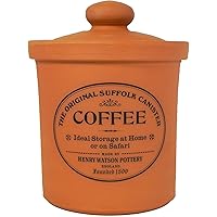 Large Ceramic airtight Coffee Canister 40.5 Fluid Ounces Made in England