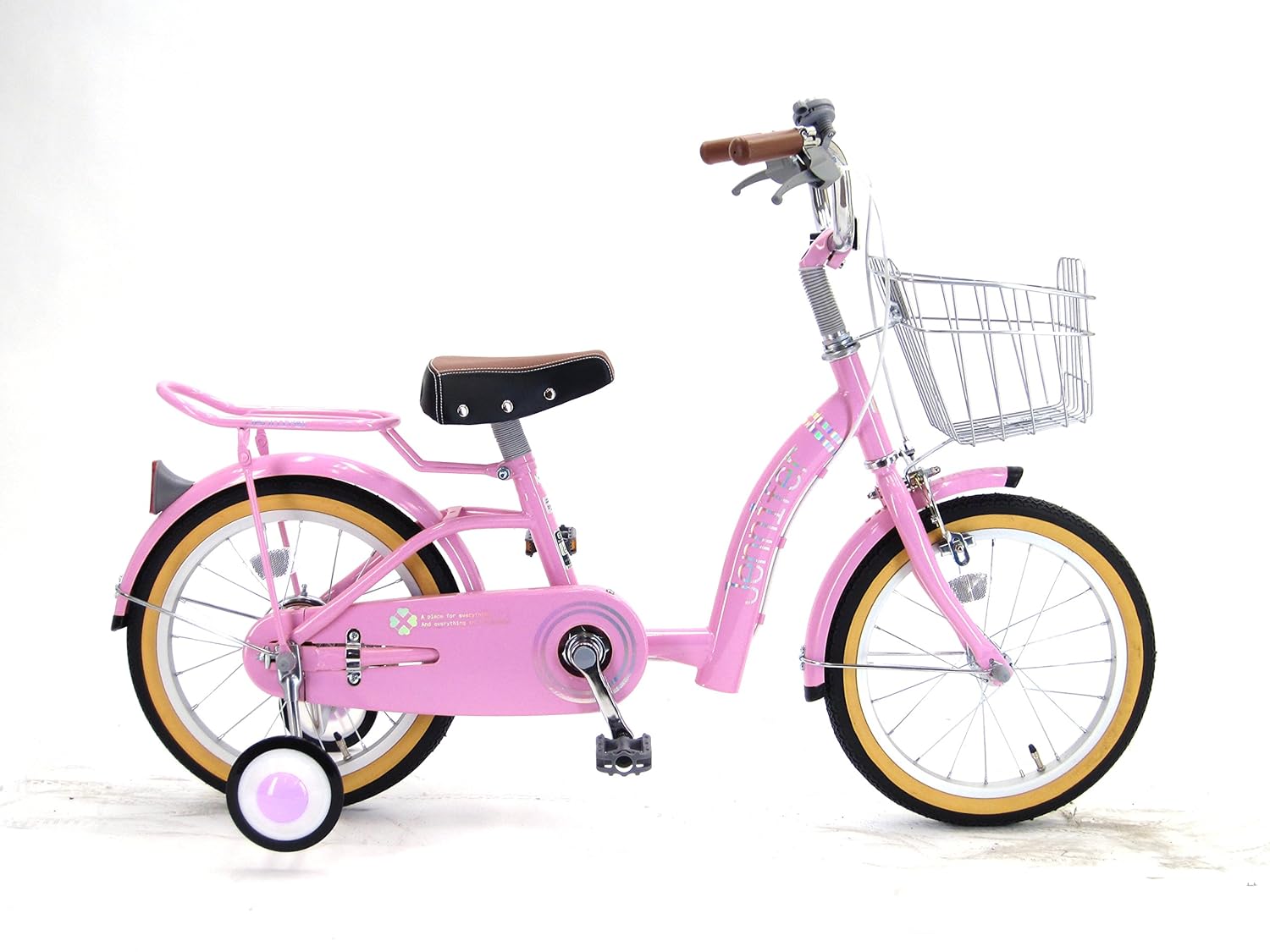 超大特価 ジェニファー Jennifer 補助輪付き シングルギア ワイヤーカゴ付き パイプキャリア 組立式 幼児用自転車 キッズサイクル ピンク 16インチ B07qdwd714 国内最安値 Ijsl Pubmedia Id