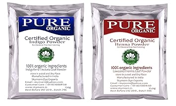 Buy Skymorn Natural Hair Dye Organic Henna Indigo Hair Colour