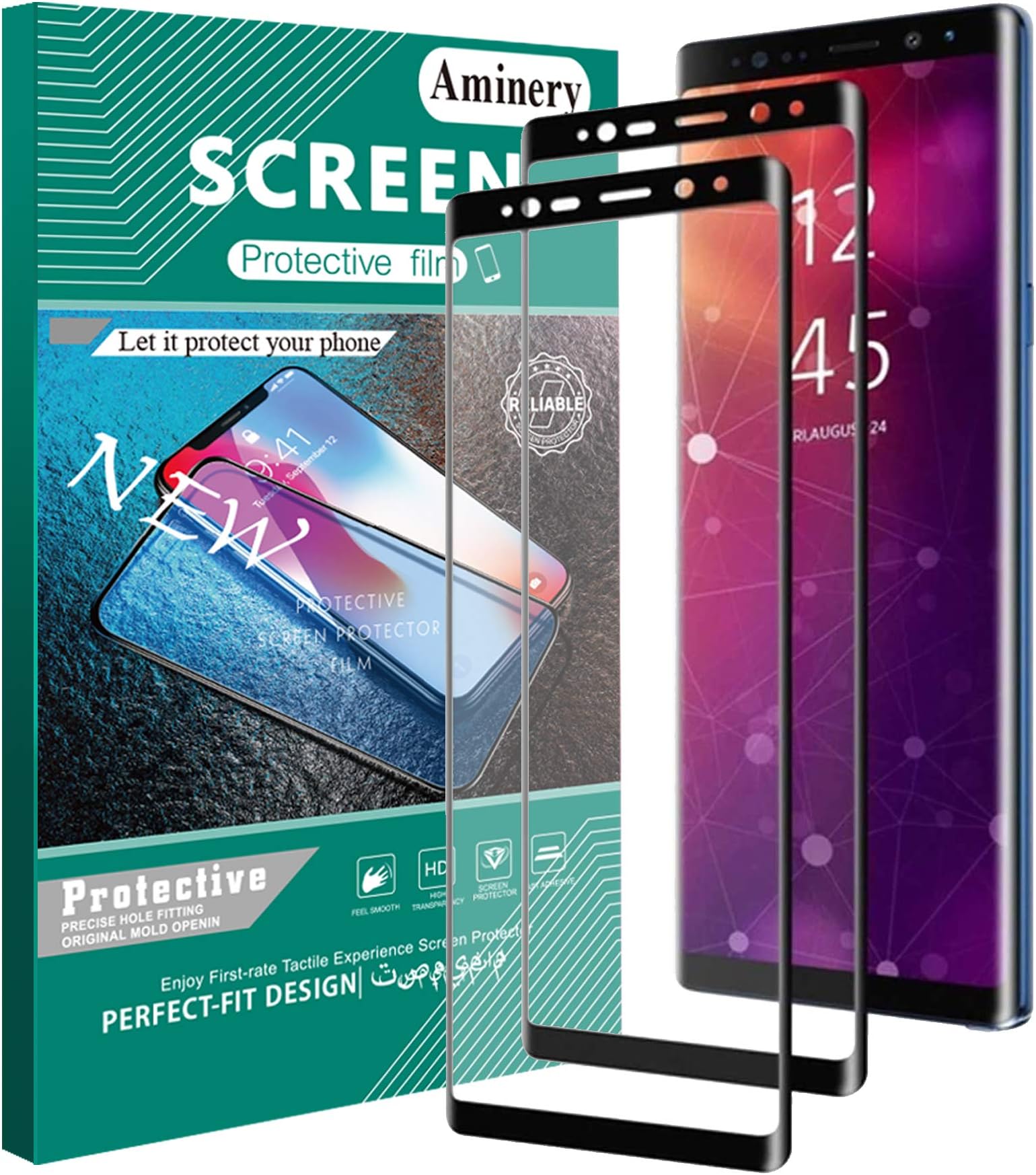 Screen Protector for Samsung Galaxy S9, HD Clear Tempered Glass Screen Protector Compatible with Samsung Galaxy (clear-S9)