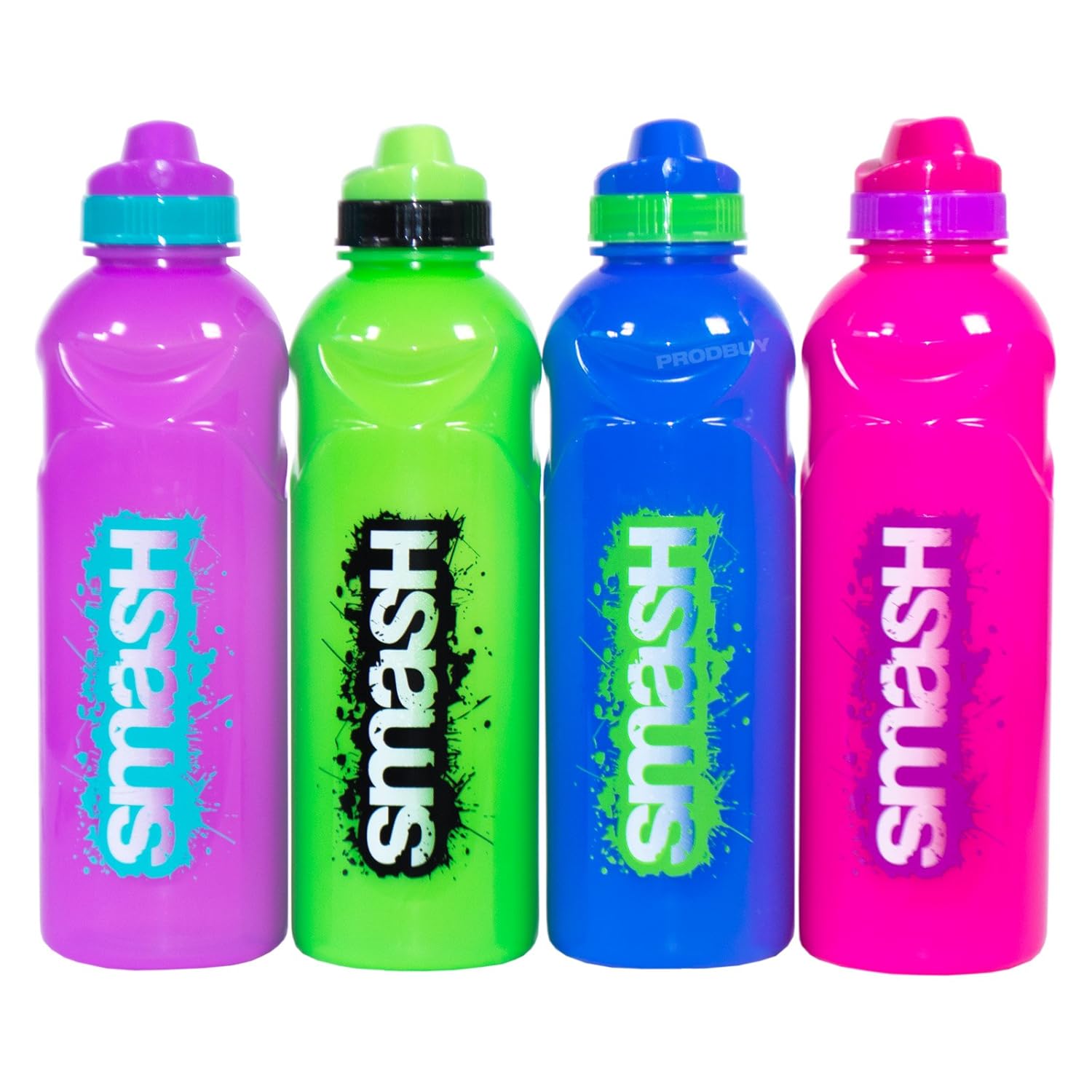 Set of 4 Colour BPA Free 750ml Plastic Water Drink Bottles School Kids