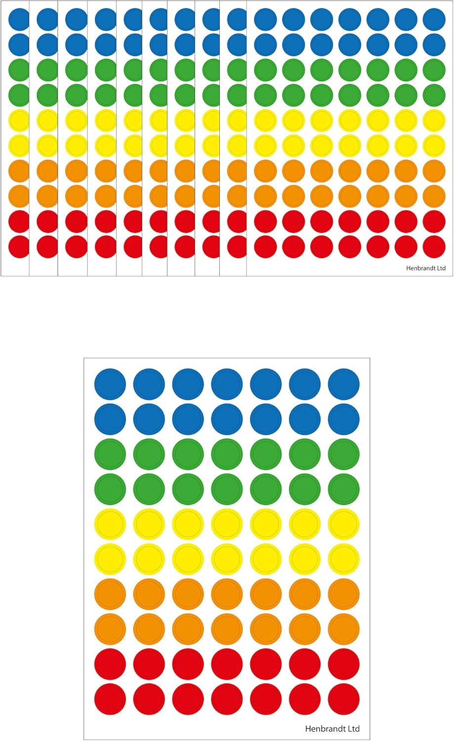 700 Coloured Sticky Dots Labels Round Dots Self Adhesive Dots Assorted - View #10