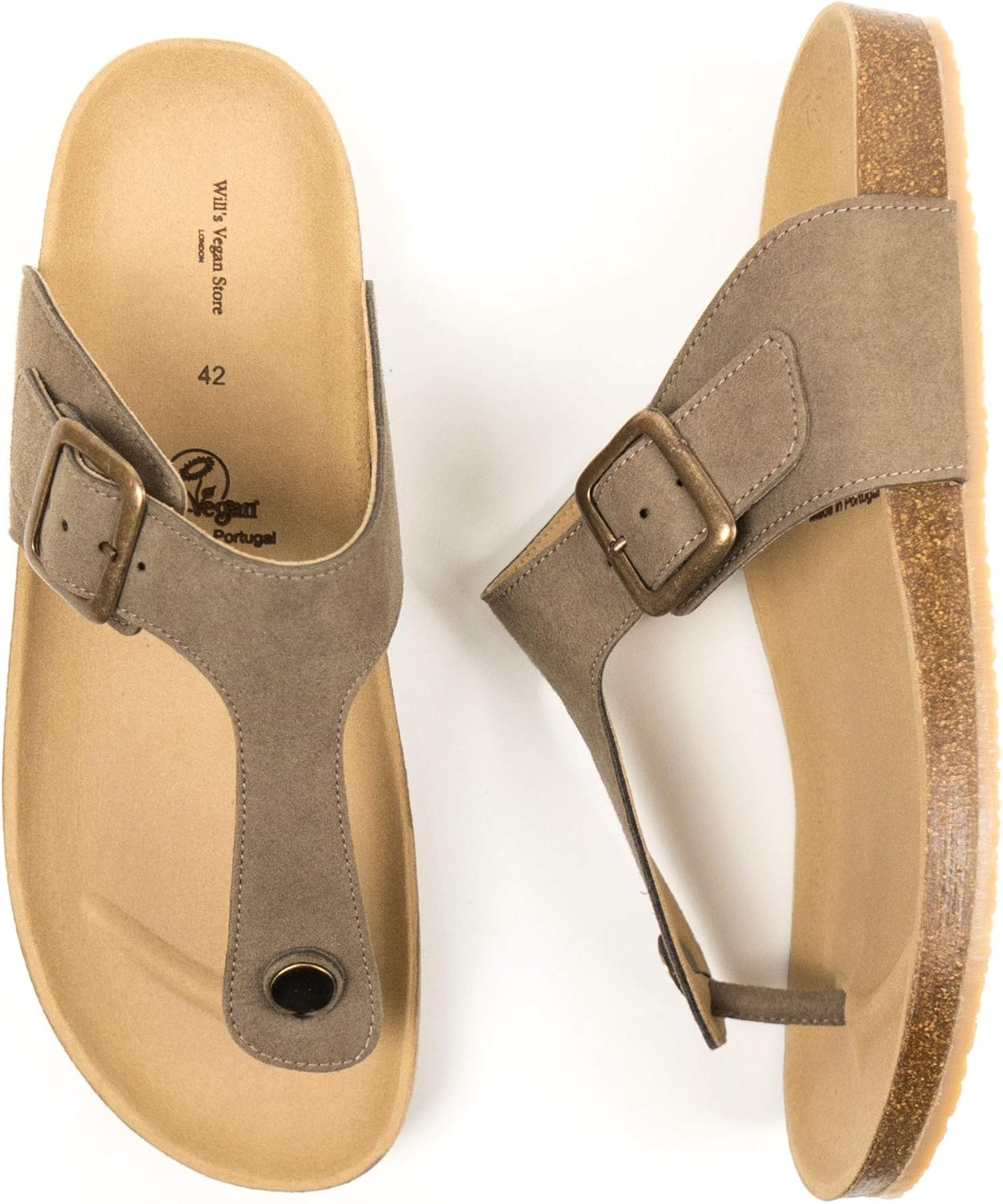 vegan footbed sandals
