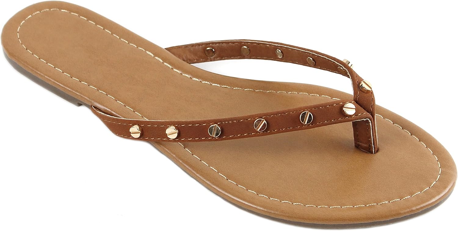 studded thong sandals