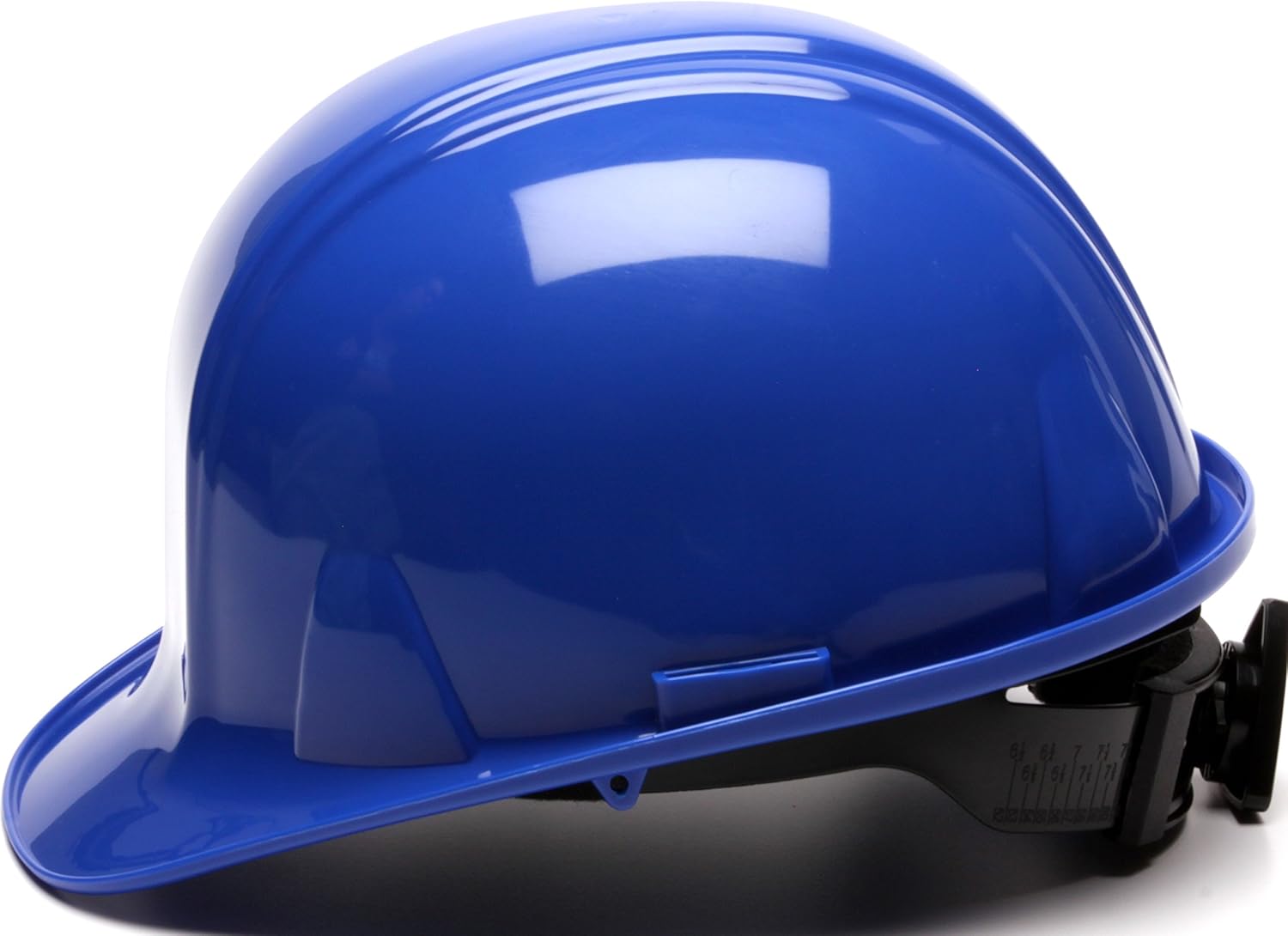 Pyramex Cap Style 4 Point Ratchet Suspension Hard Hat with Rain Trough - Comfortable Low Profile Design, Blue - Hardhats - 