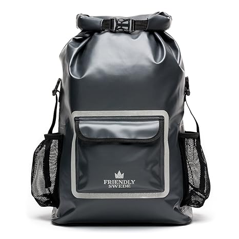 The Friendly Swede wasserdichter Rucksack - Outdoor Dry Bag, Fahrradrucksack, Laptop Rucksack, Multifunktionsrucksack mit Rol