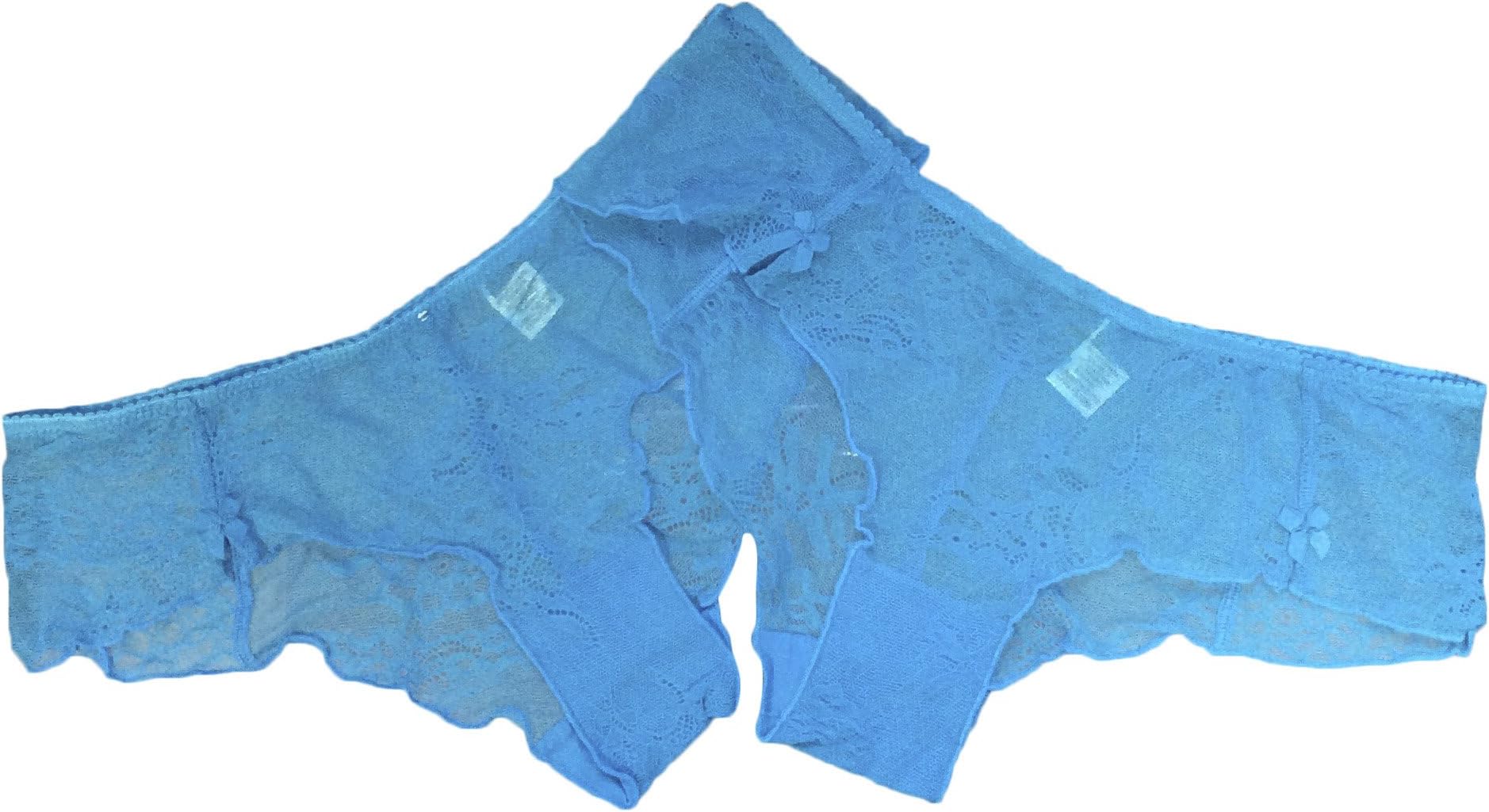 La Senza - Two Pairs of Ladies Pretty Lace Briefs - Turquoise (Medium-10-12 uk-38-40 eur)