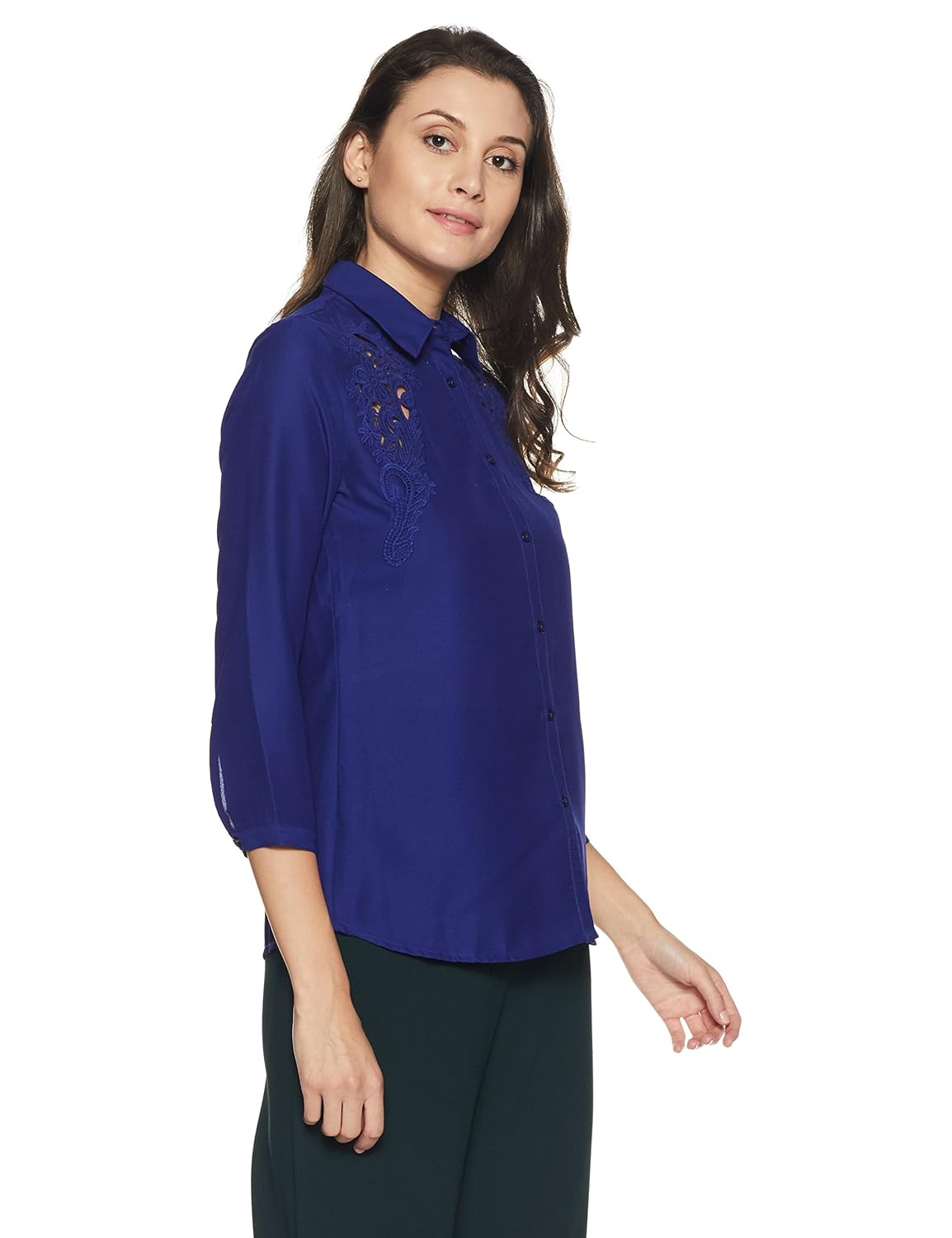van heusen women's regular fit modal shirt