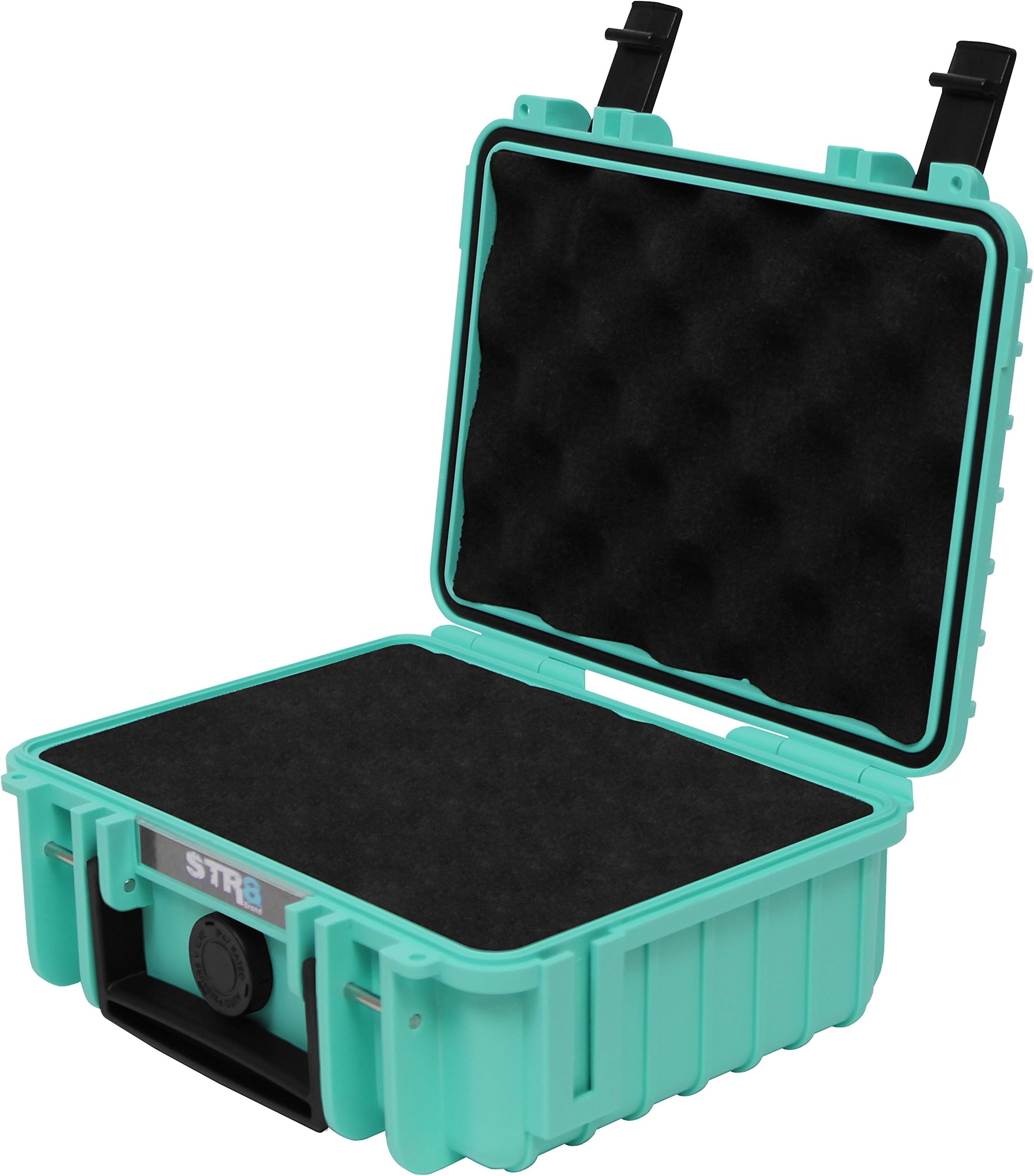 STR8Brand STR8 Brand 8" with 2-Layer Pre Cut Grid Configuration Foam, Waterproof, Smell Proof, Lockable, Glass Protector, Outdoor Carrying Case for Multi-Purpose
