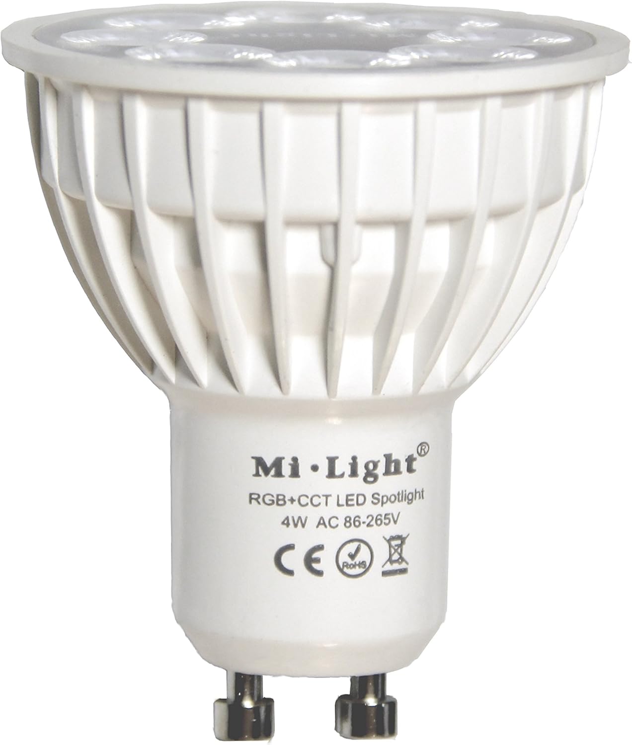 LIGHTEU®, 1x 4W GU10 RGB+CCT LED Spotlight Color Changing and CCT WW CW Temperature Adjustable
