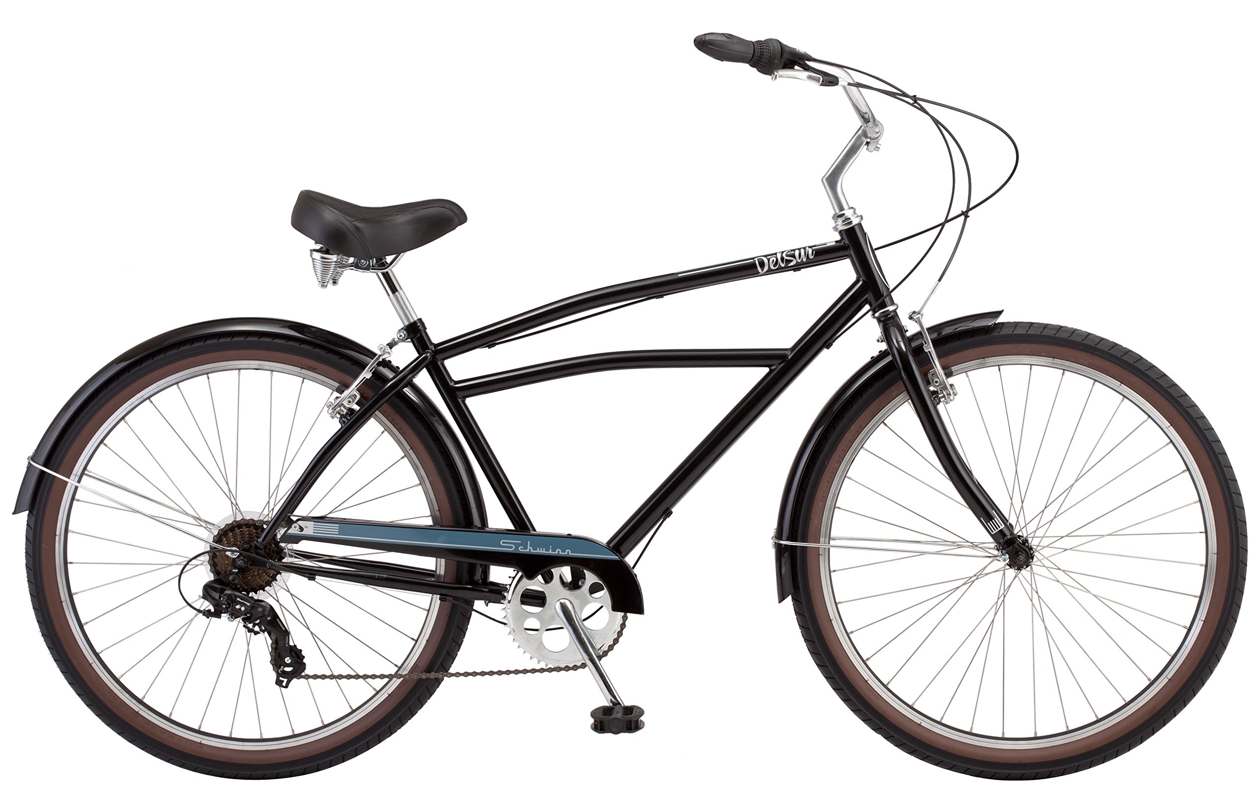 Schwinn Del Sur Men's Cruiser Bike, 27.5" Wheels, Black (S7908AZ